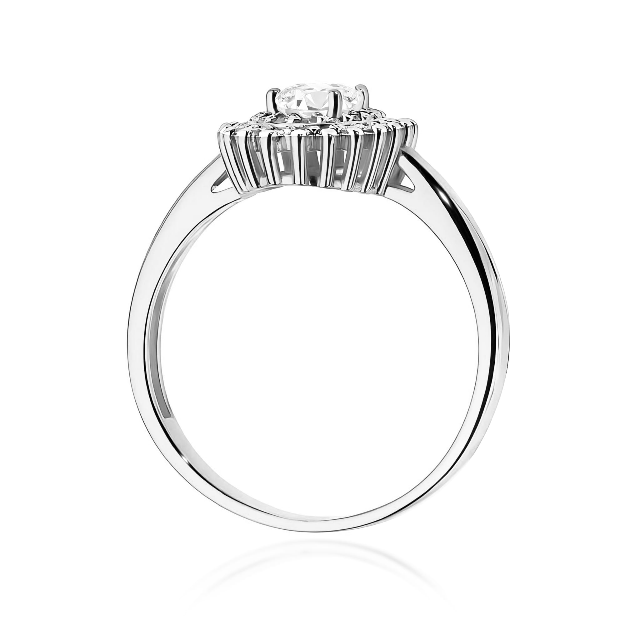 Inel Aur 9K cu Diamante de Laborator 0.59 ct