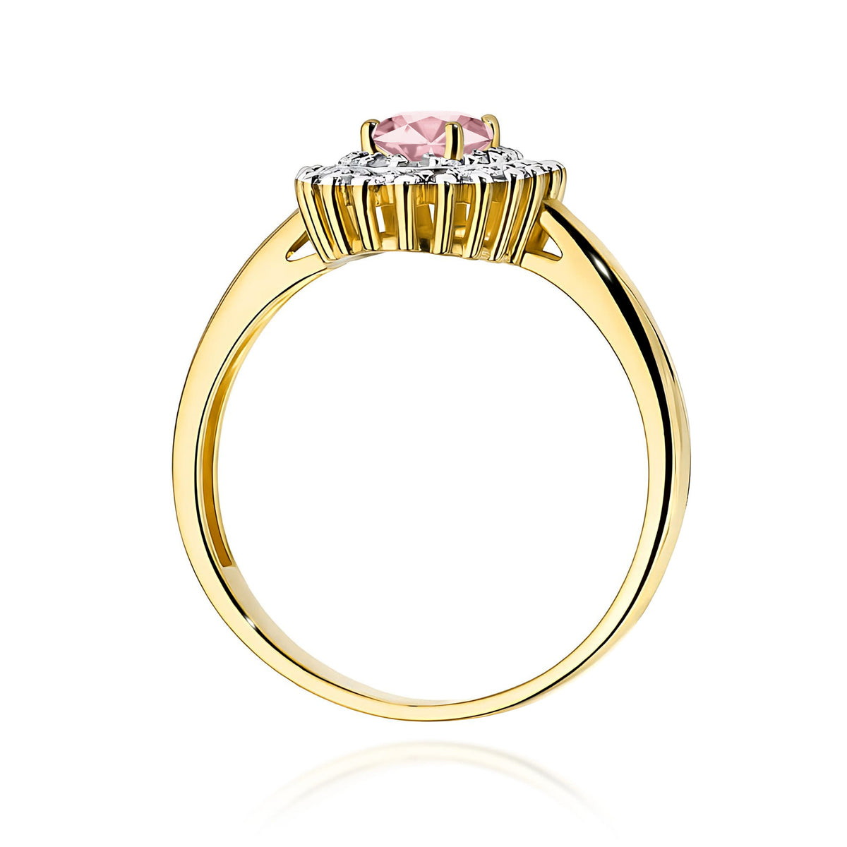 Inel Aur 14K cu Diamante Roz de Laborator 0.70 ct