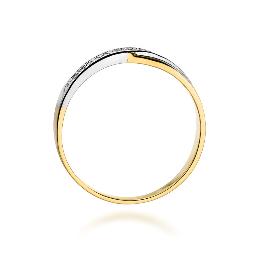 Inel Aur 9K cu Diamante Naturale 0.07 ct