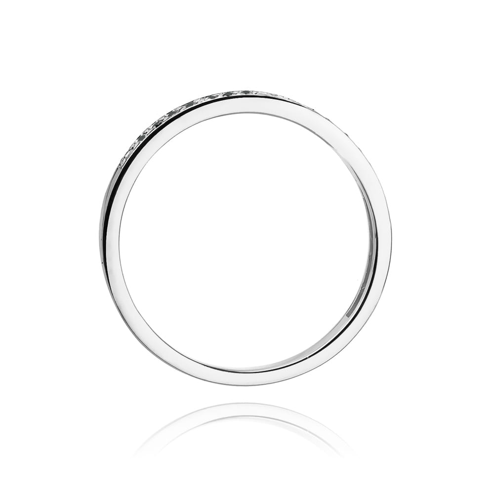 Inel Aur 9K cu Diamante Naturale Negre 0.09 ct