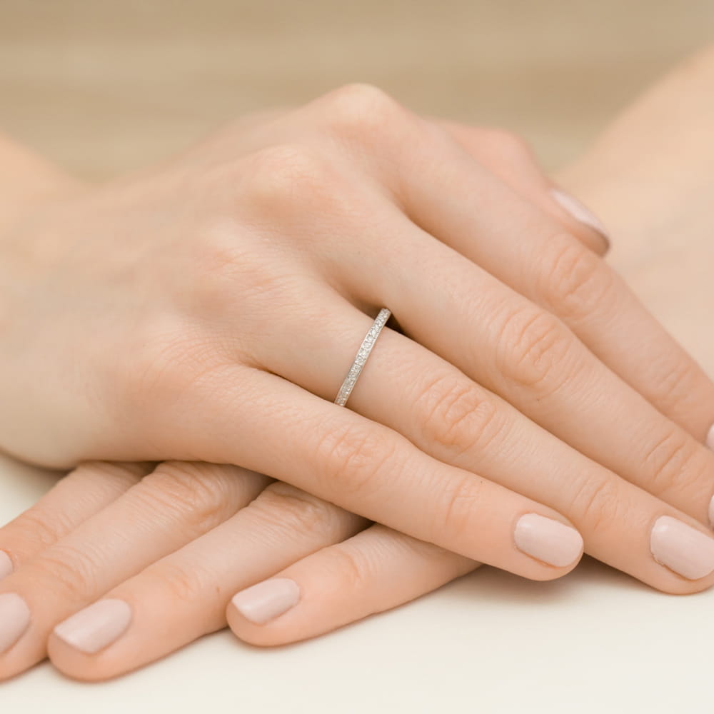 Inel Aur 9K cu Diamante de Laborator 0.09 ct
