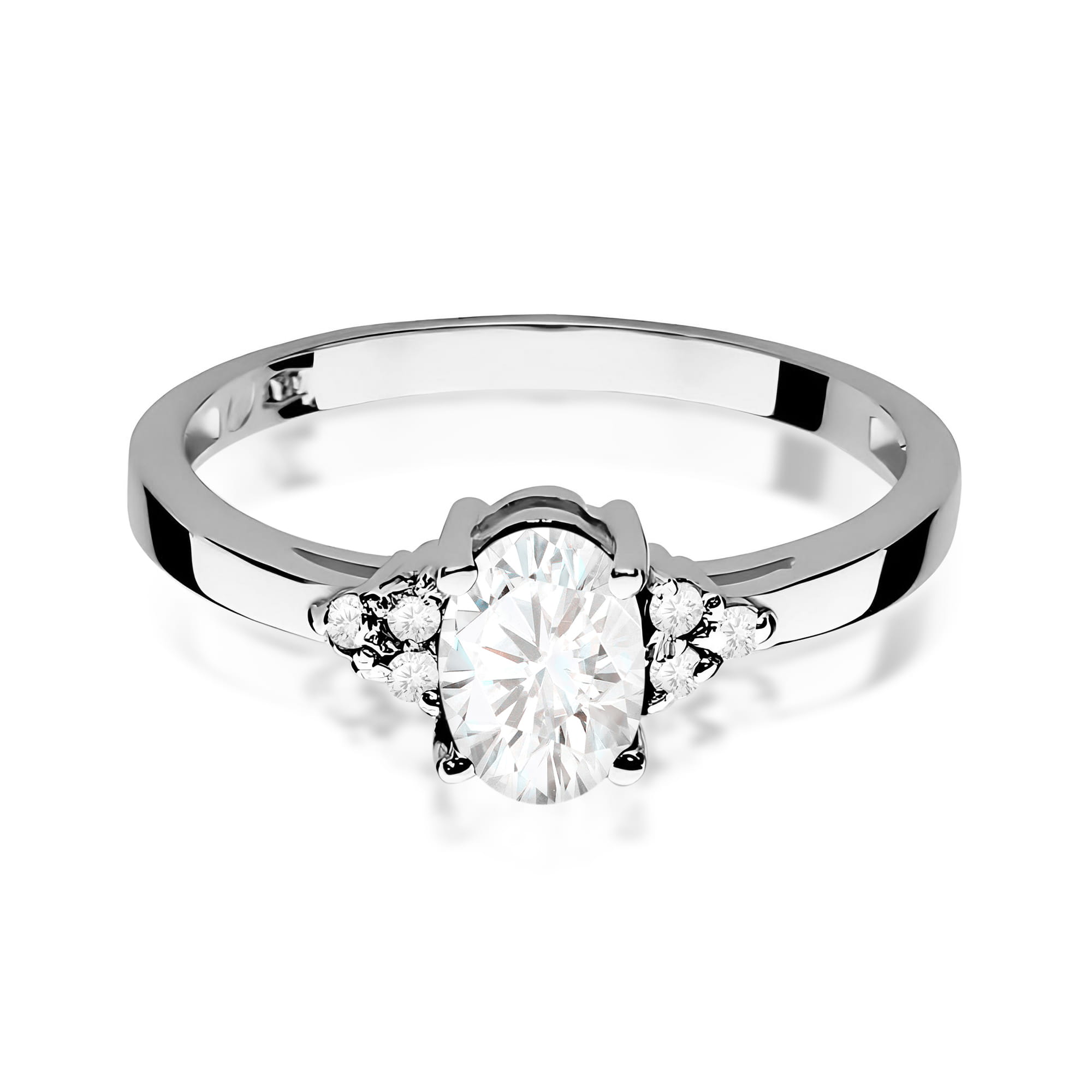 Inel Aur 9K cu Diamante de Laborator 0.75 ct