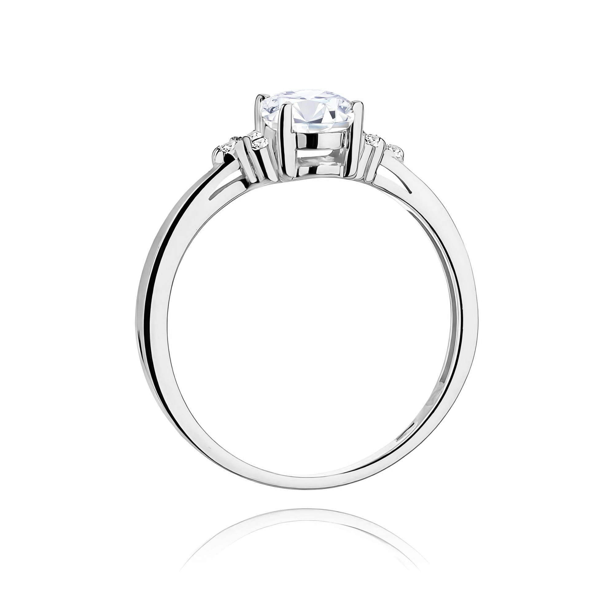Inel Aur 9K cu Diamante de Laborator 0.75 ct