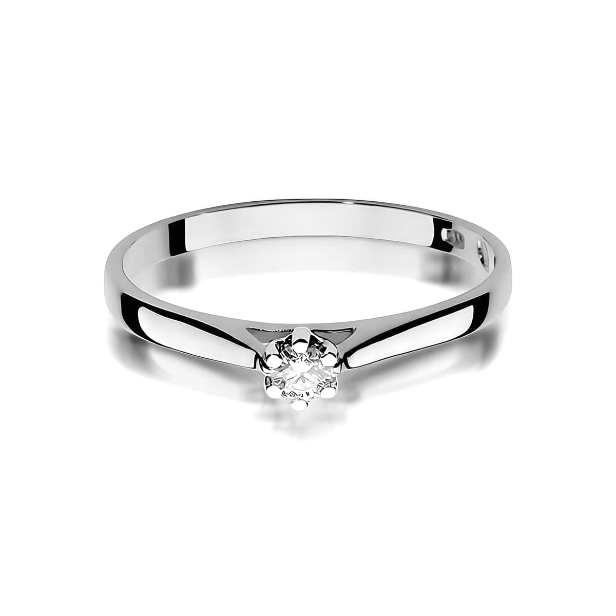 Inel Aur 14K W0311 Diamant Cultivat 0.10ct
