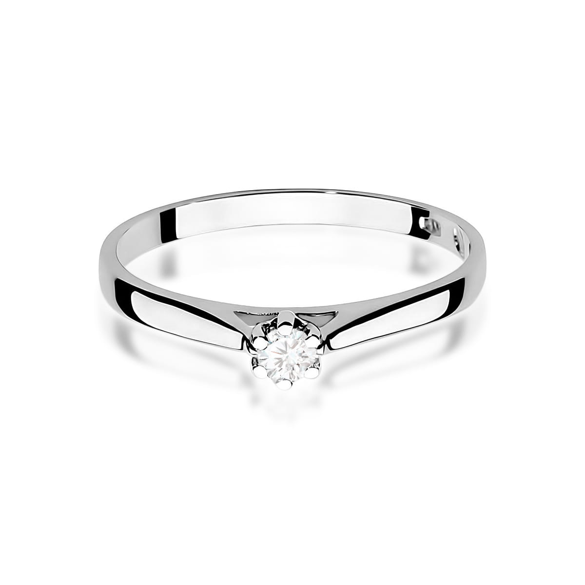 Inel Aur 9K cu Diamant de Laborator 0.10 ct