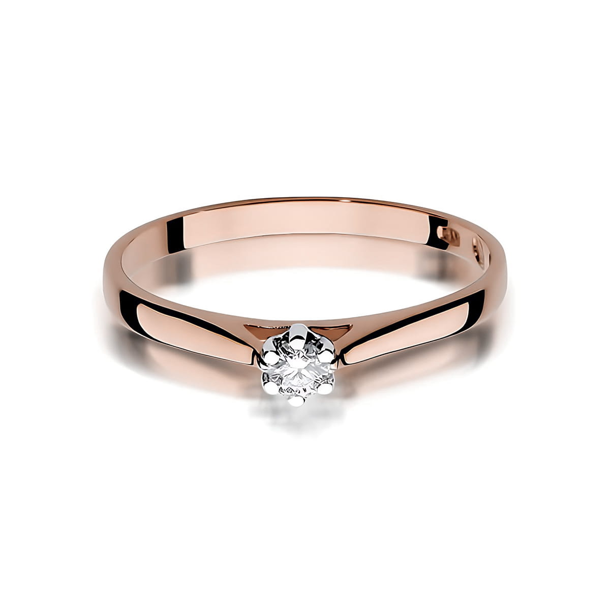 Inel Aur 14K W0311 Diamant Cultivat 0.10ct