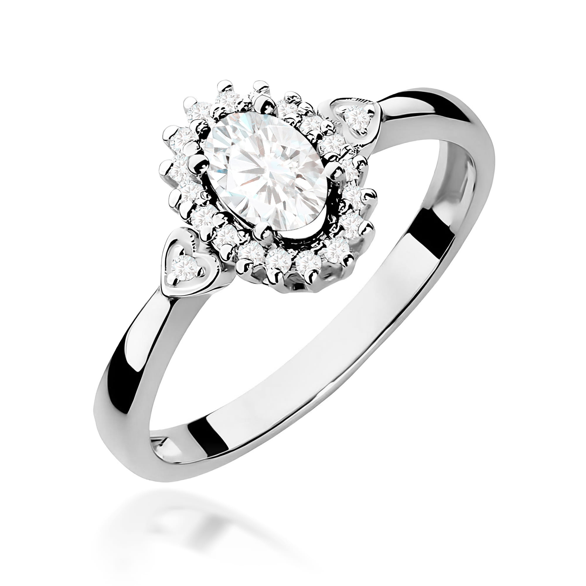 Inel Aur 9K cu Diamante de Laborator 0.50 ct