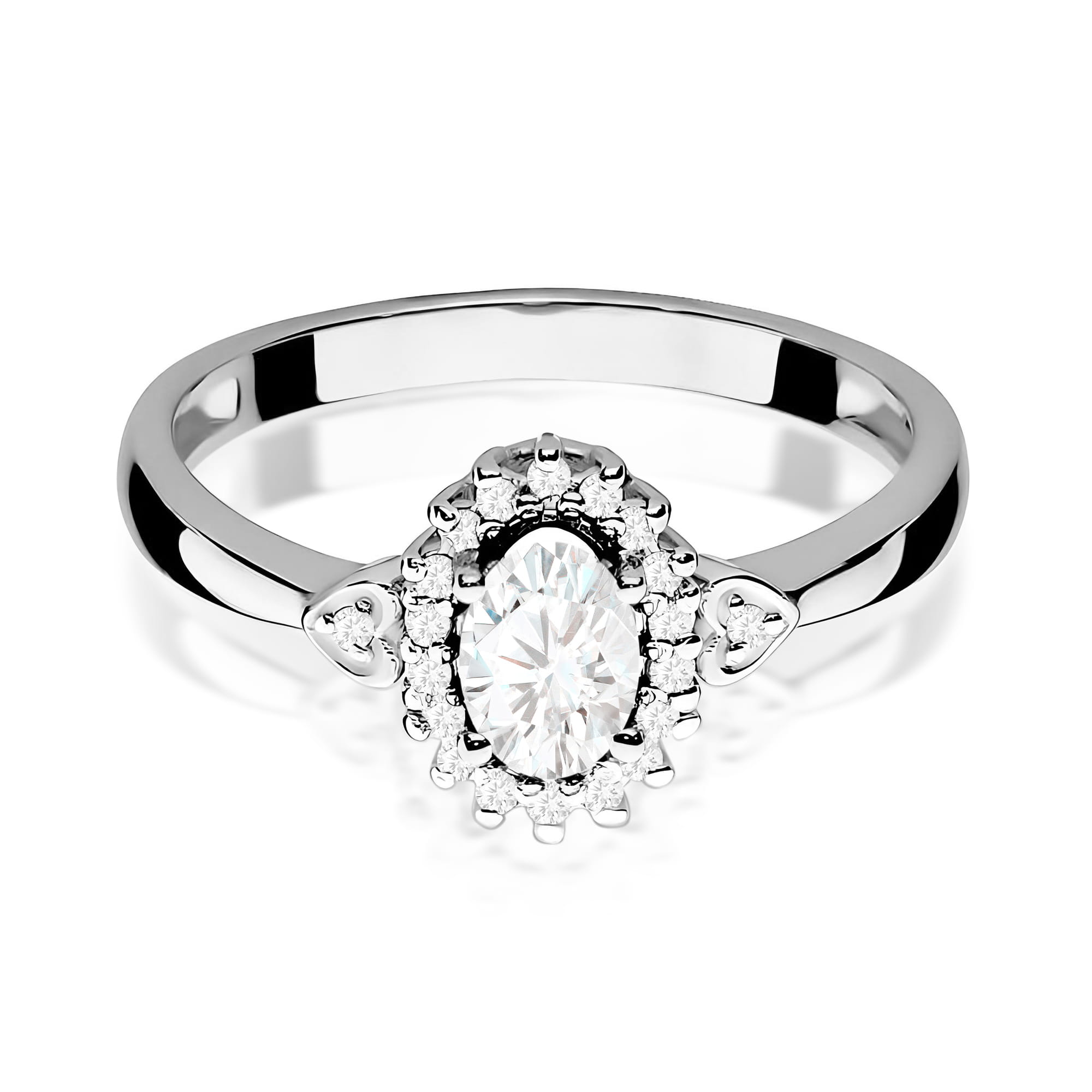 Inel Aur 9K cu Diamante de Laborator 0.50 ct