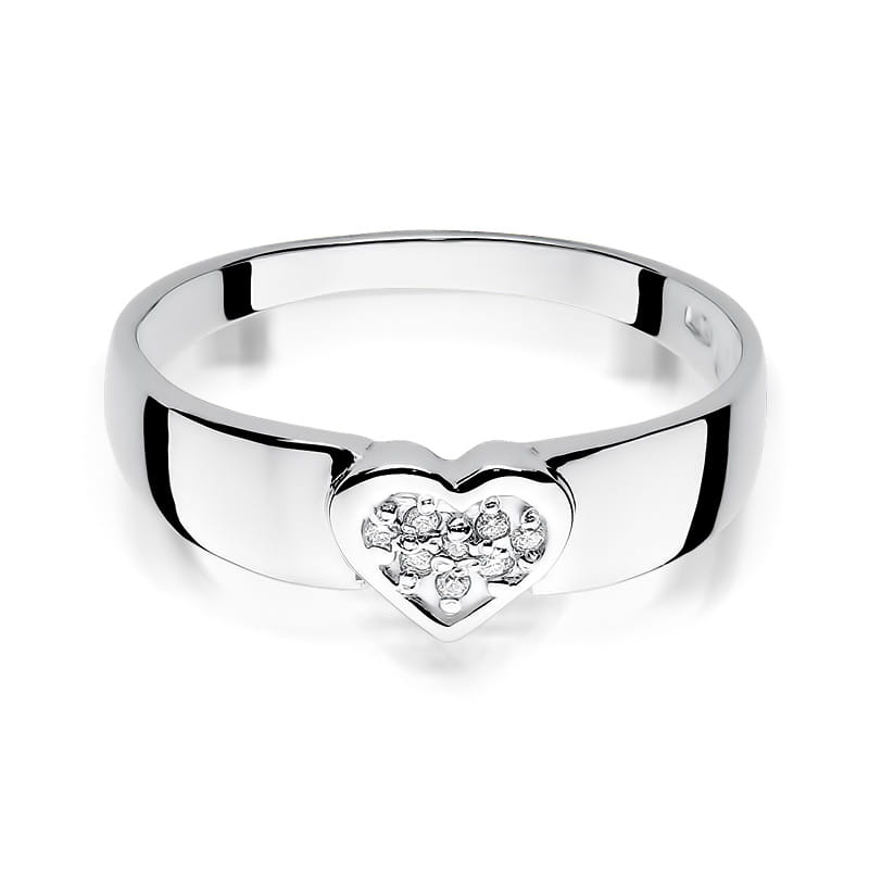 Inel Aur 9K cu Diamante Naturale 0.04 ct