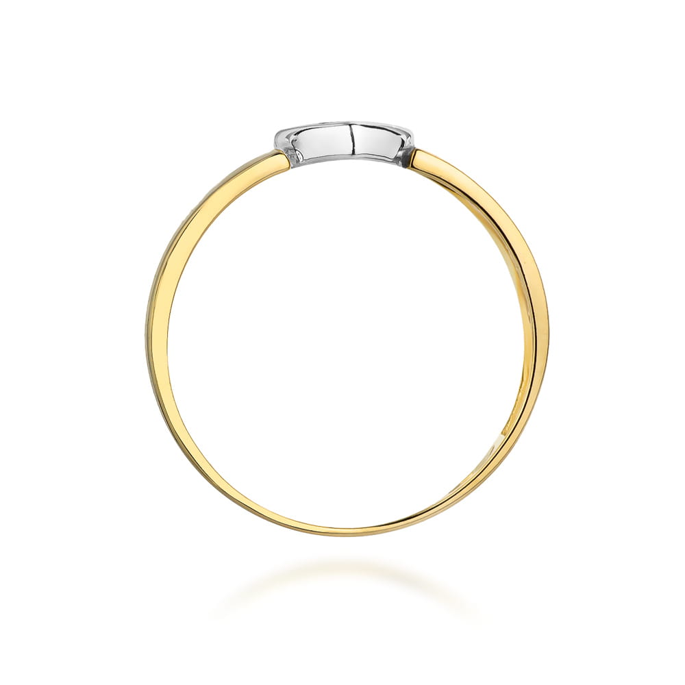 Inel Aur 9K cu Diamante Naturale 0.04 ct