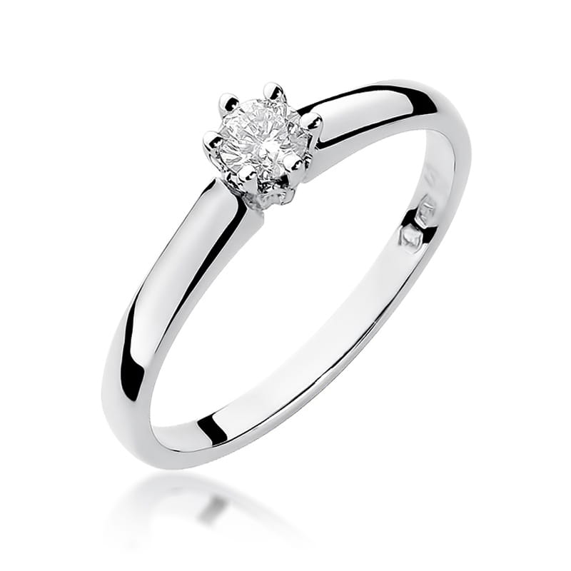 Inel Aur 9K cu Diamant Natural 0.20 ct
