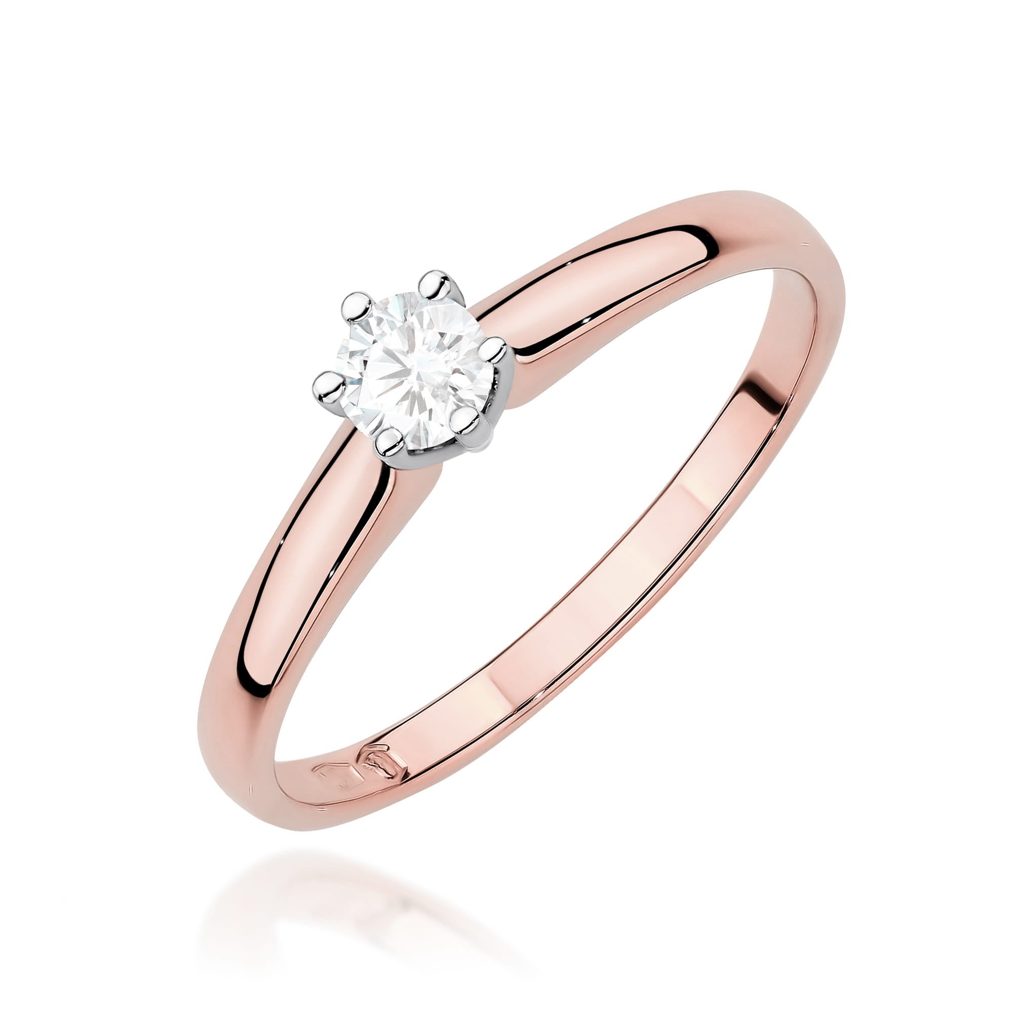 Inel Aur 14K cu Diamant de Laborator 0.20 ct