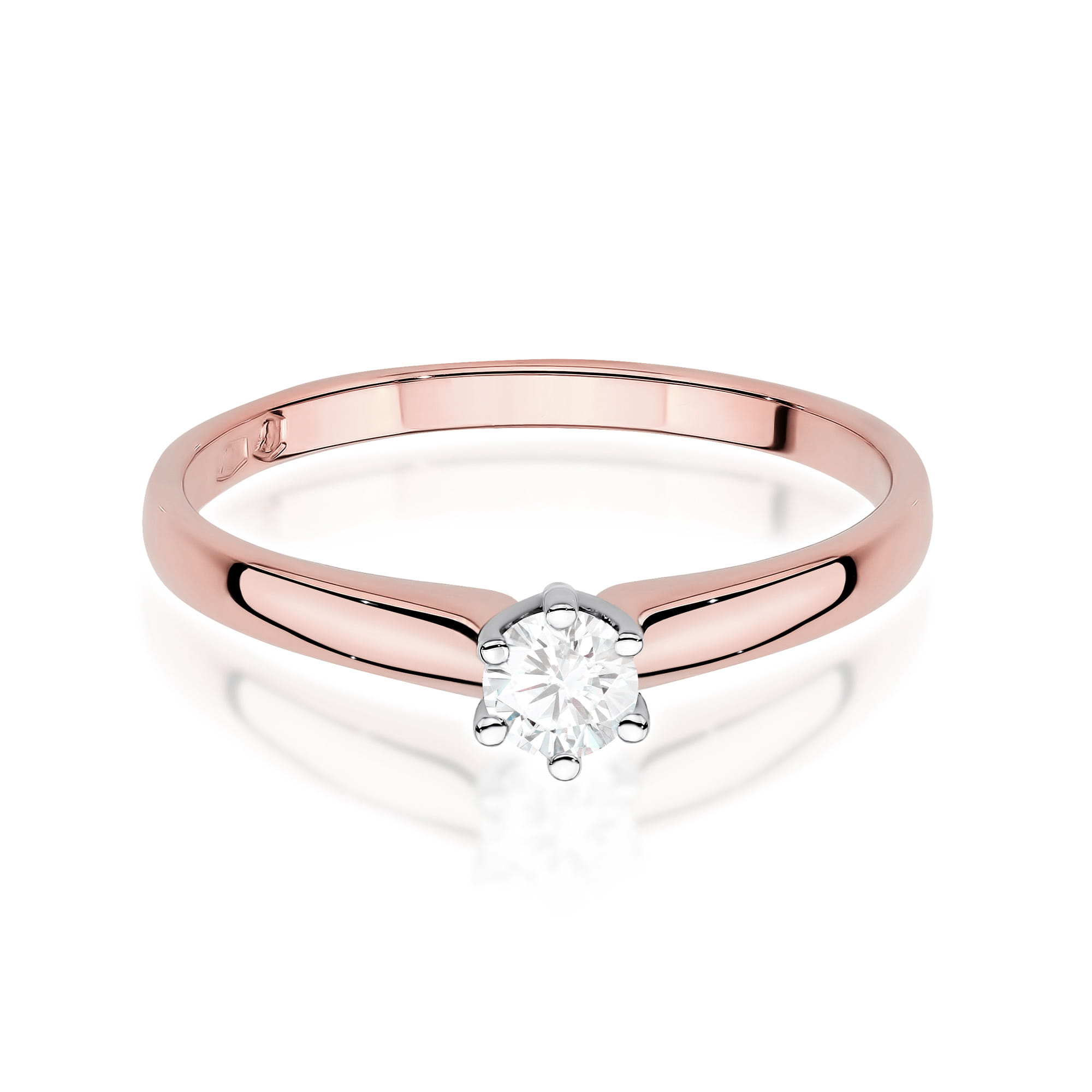 Inel Aur 14K cu Diamant de Laborator 0.20 ct