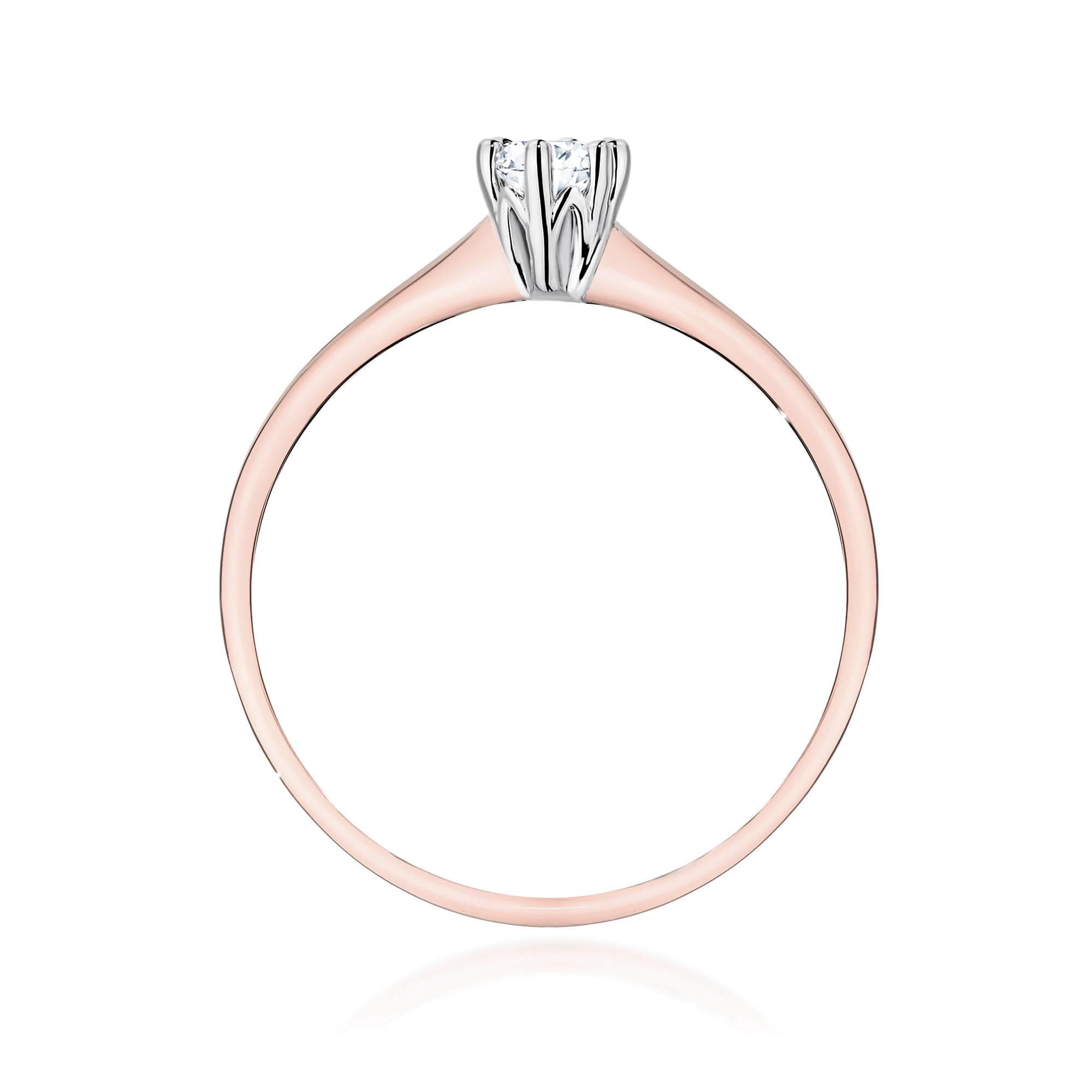Inel Aur 14K cu Diamant de Laborator 0.20 ct
