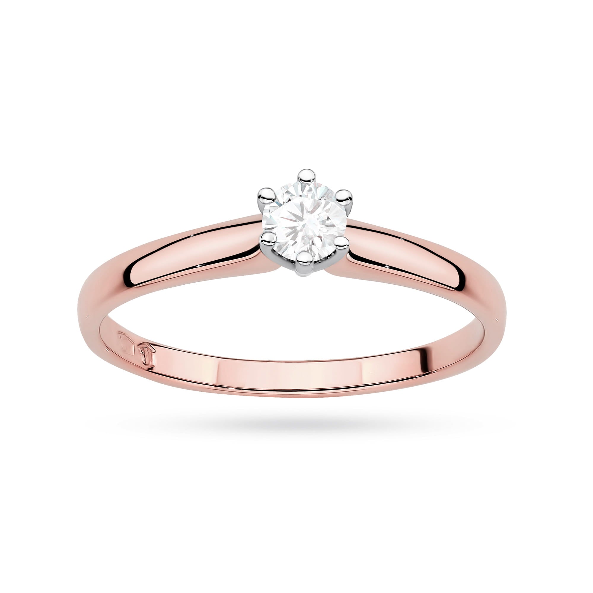 Inel Aur 14K cu Diamant de Laborator 0.20 ct