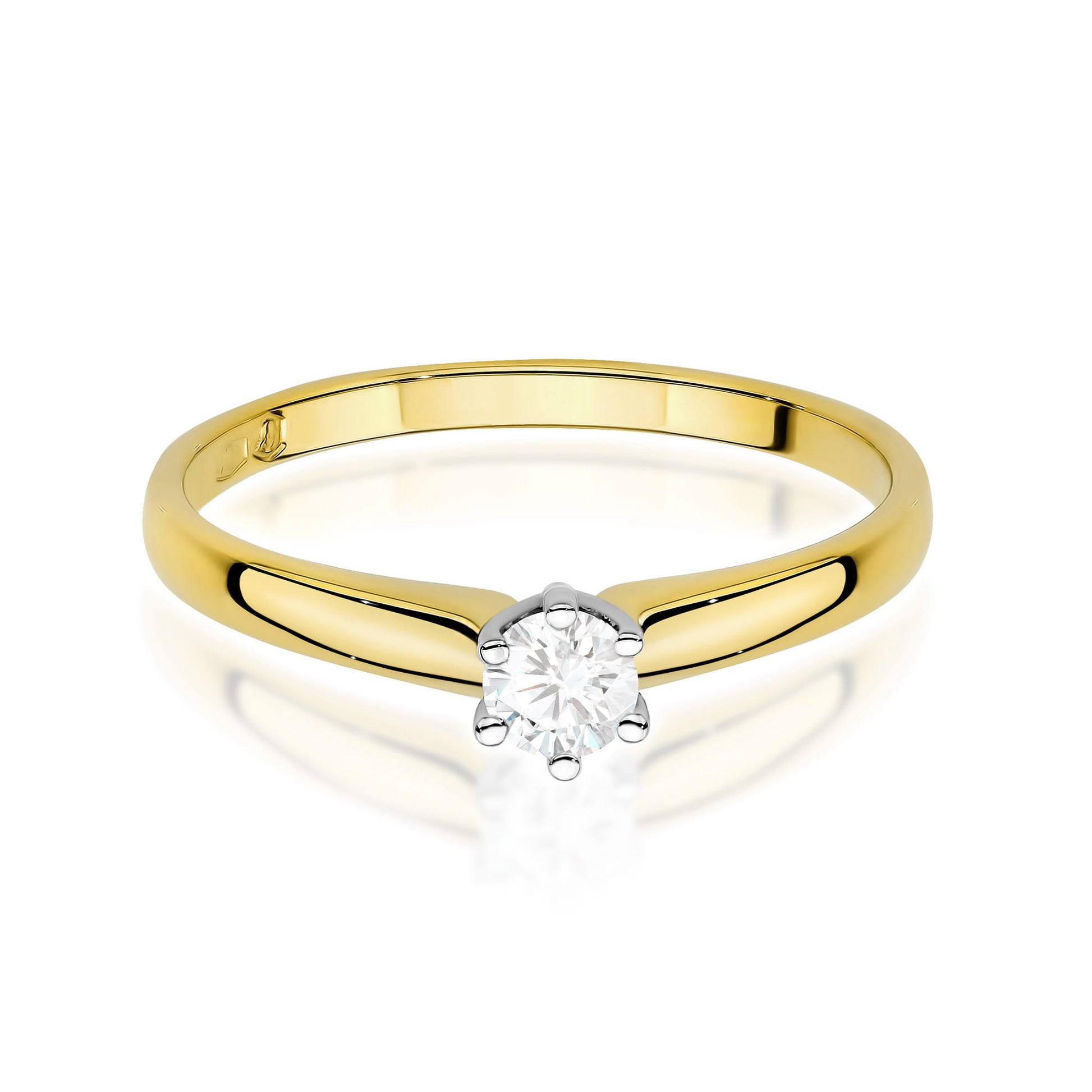 Inel Aur 9K cu Diamant de Laborator 0.20 ct