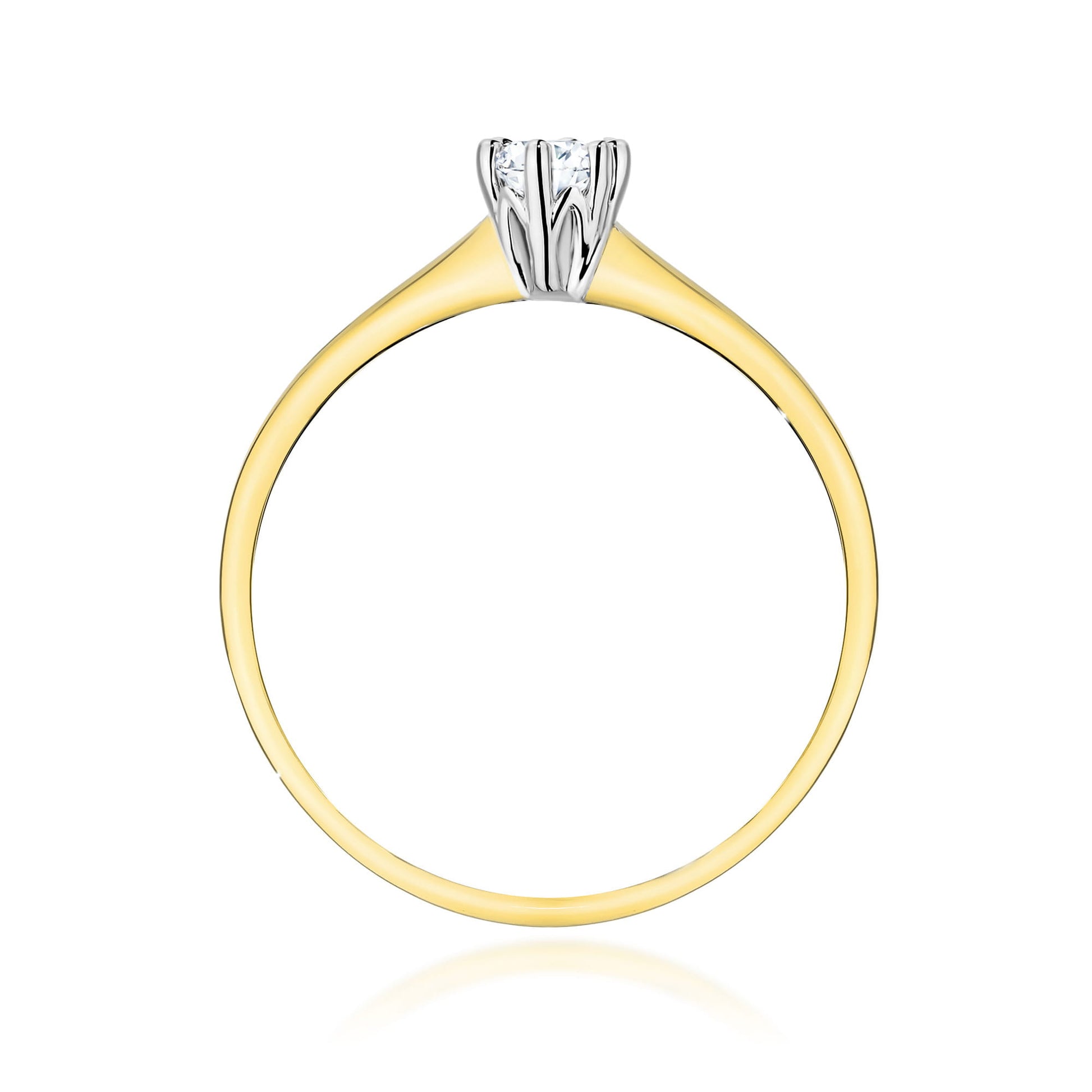 Inel Aur 9K cu Diamant de Laborator 0.20 ct