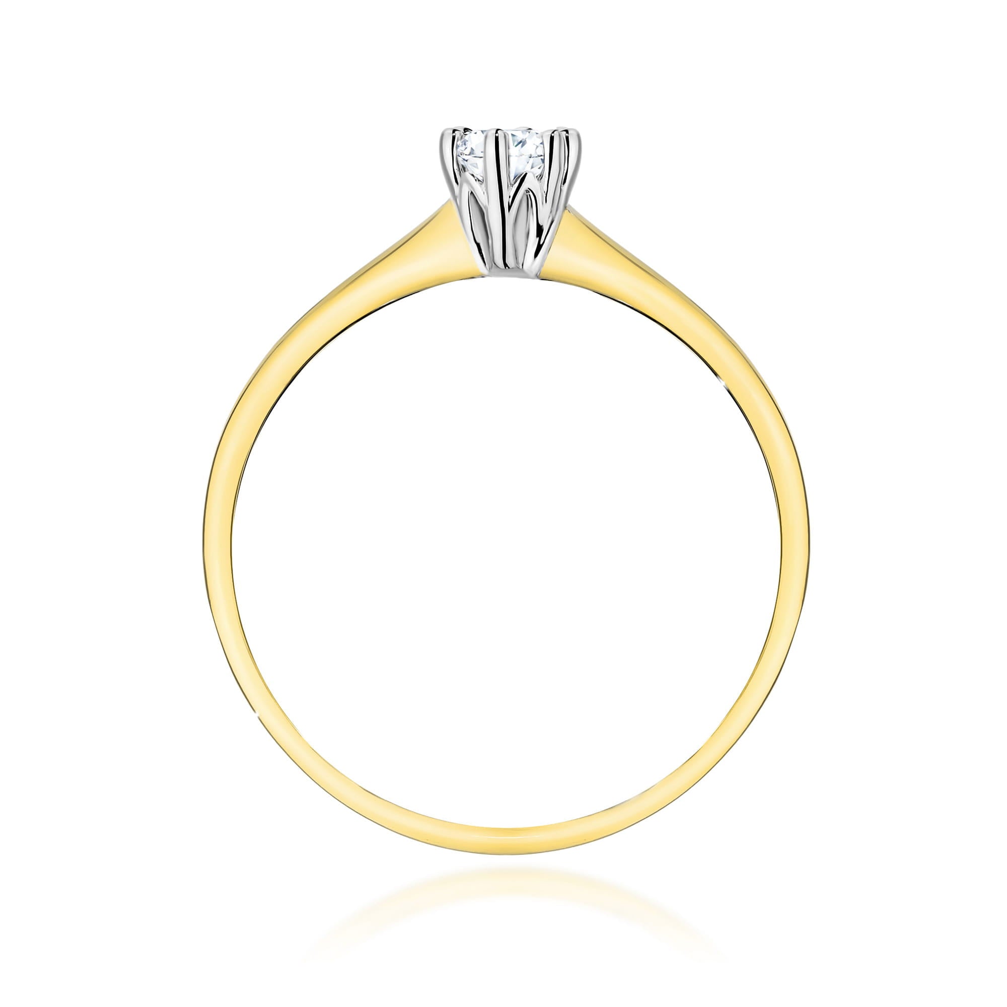 Inel Aur 9K cu Diamant de Laborator 0.20 ct