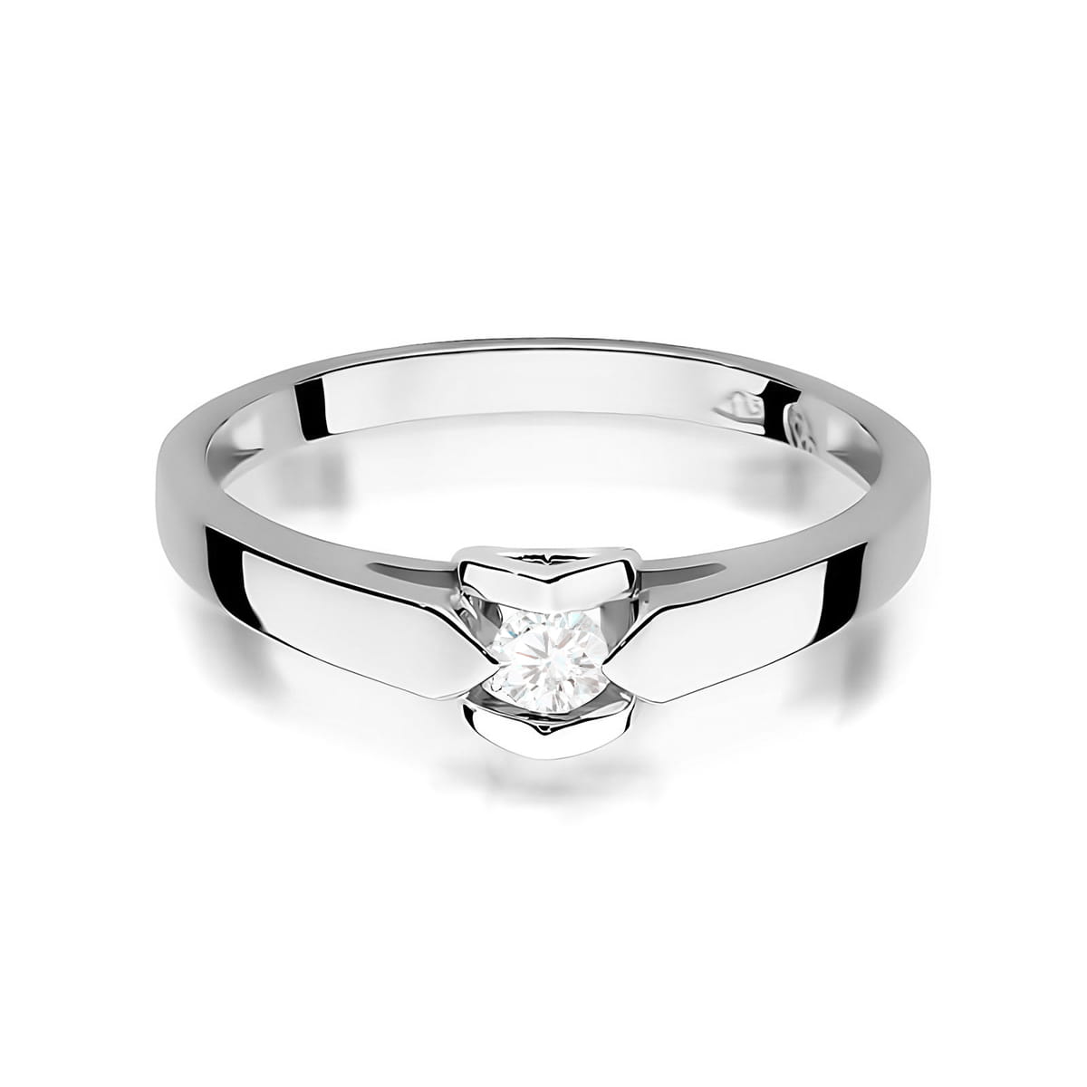 Inel Aur 9K cu Diamant Natural 0.04 ct