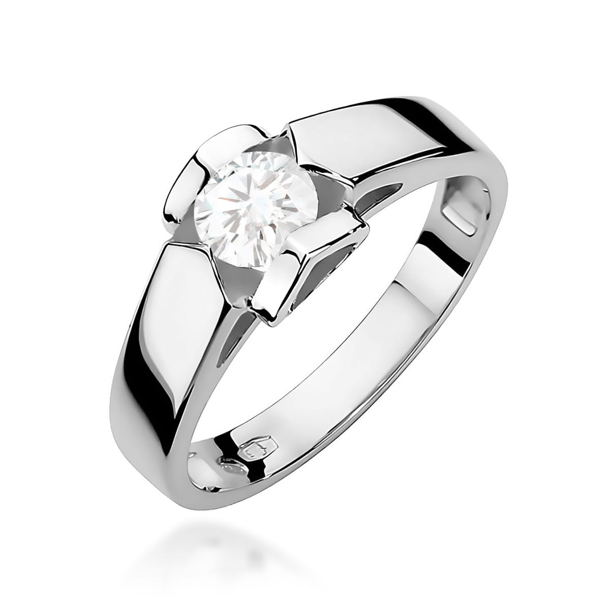 Inel Aur 9K cu Diamant Natural 0.50 ct