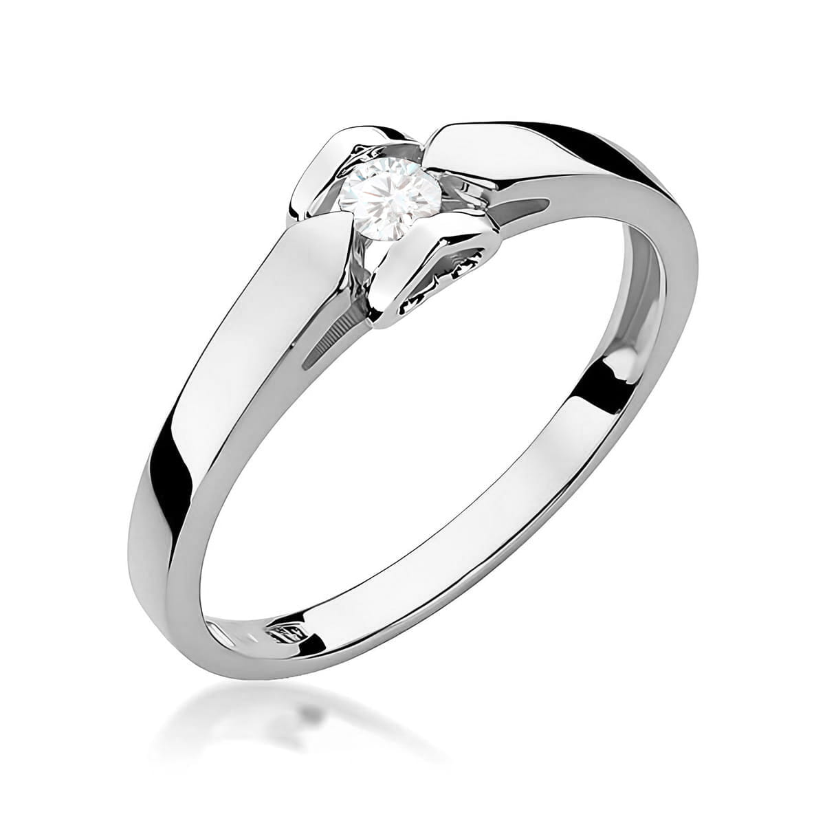 Inel Aur 9K cu Diamant de Laborator 0.10 ct