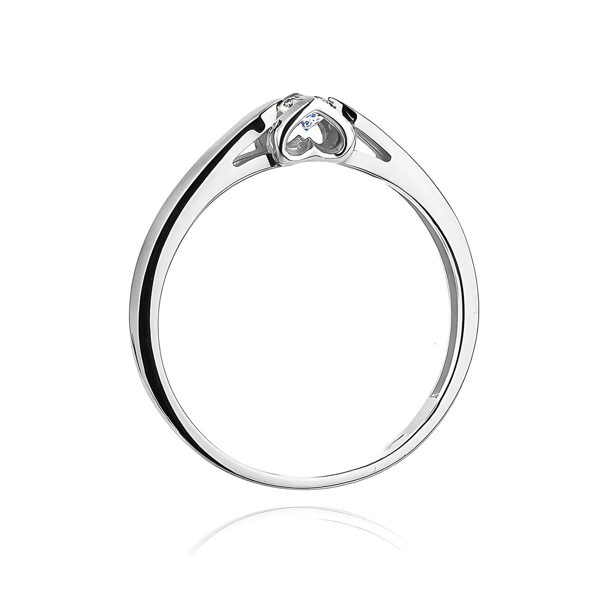 Inel Aur 9K cu Diamant de Laborator 0.10 ct