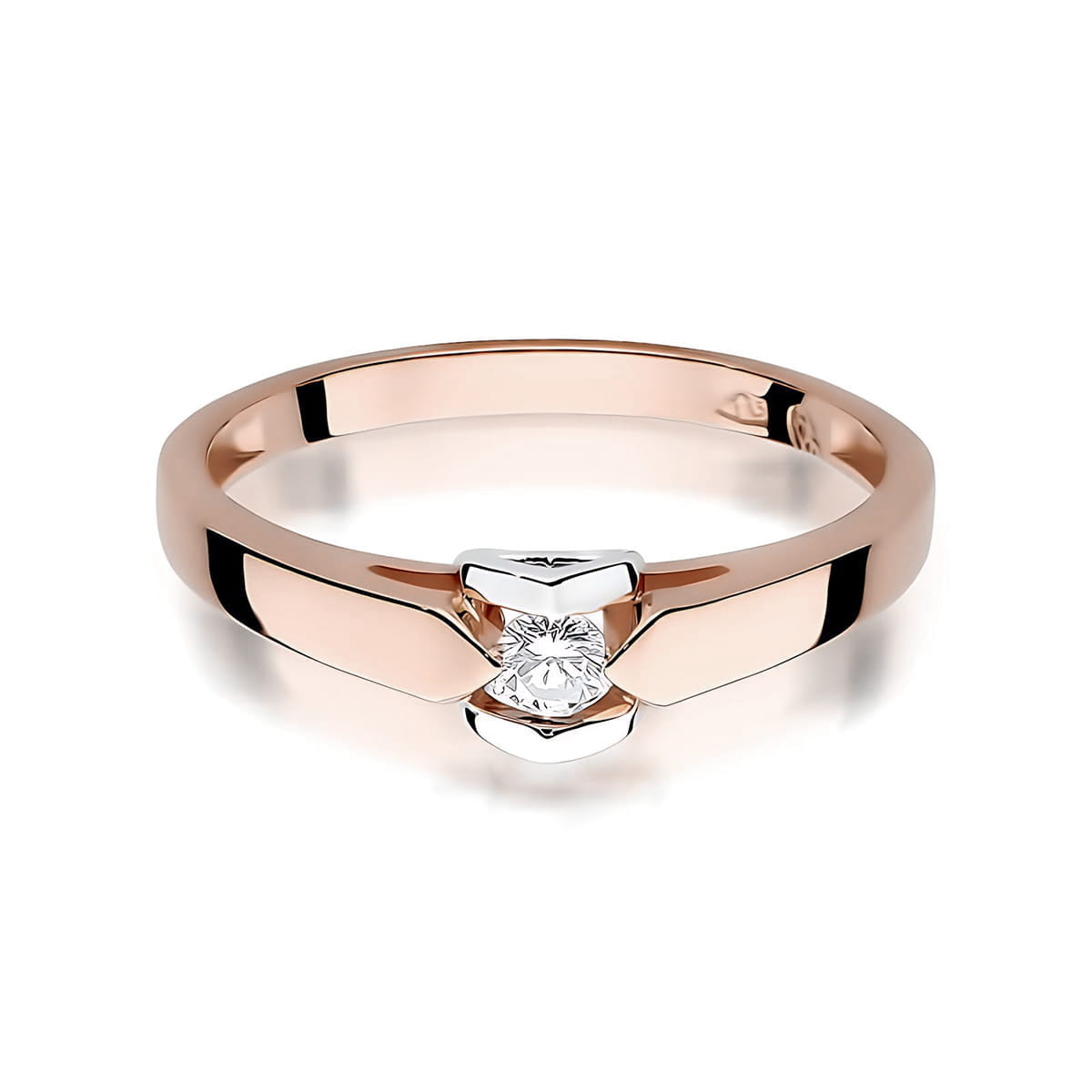 Inel Aur 14K W0320 Diamant Cultivat 0.10ct