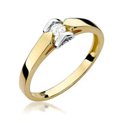 Inel Aur 9K cu Diamant Natural 0.09 ct