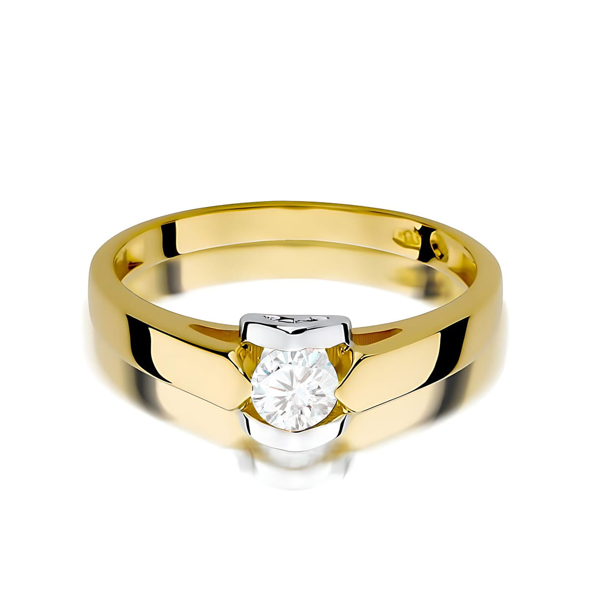 Inel Aur 9K cu Diamant Natural 0.30 ct