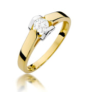 Inel Aur 9K cu Diamant de Laborator 0.30 ct