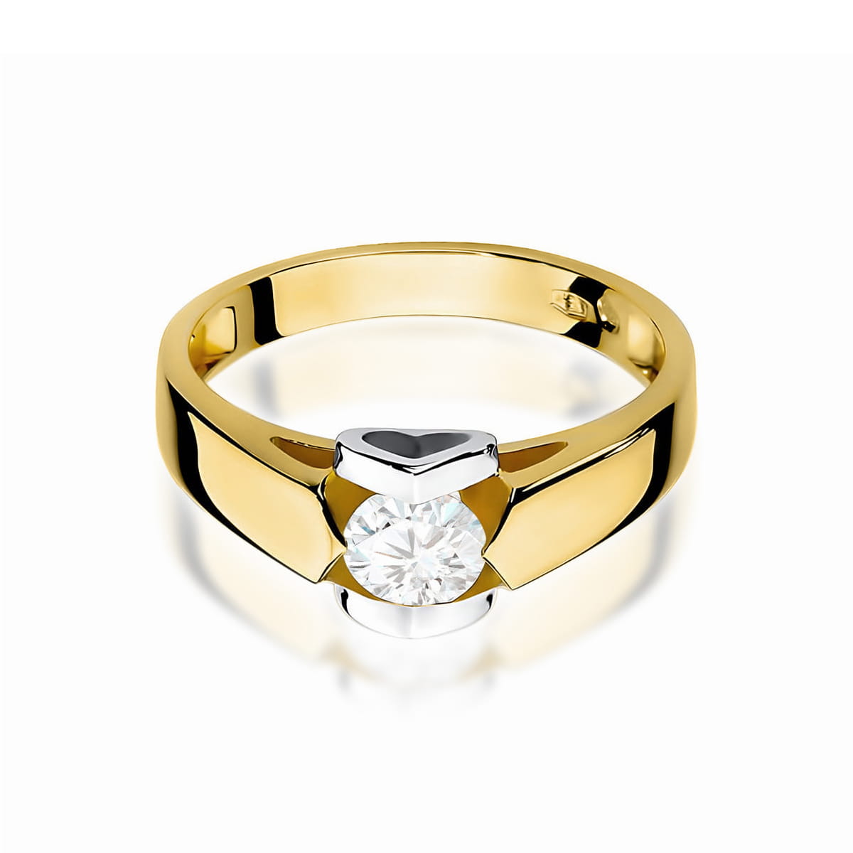 Inel Aur 9K cu Diamant de Laborator 0.50 ct
