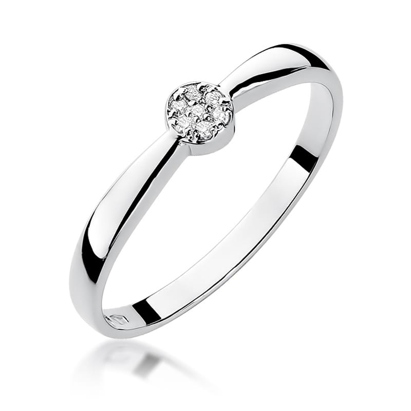 Inel Aur 9K cu Diamante Naturale 0.04 ct