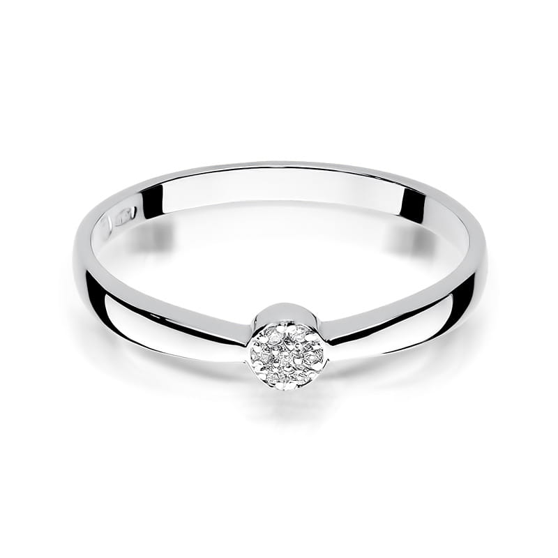 Inel Aur 9K cu Diamante Naturale 0.04 ct