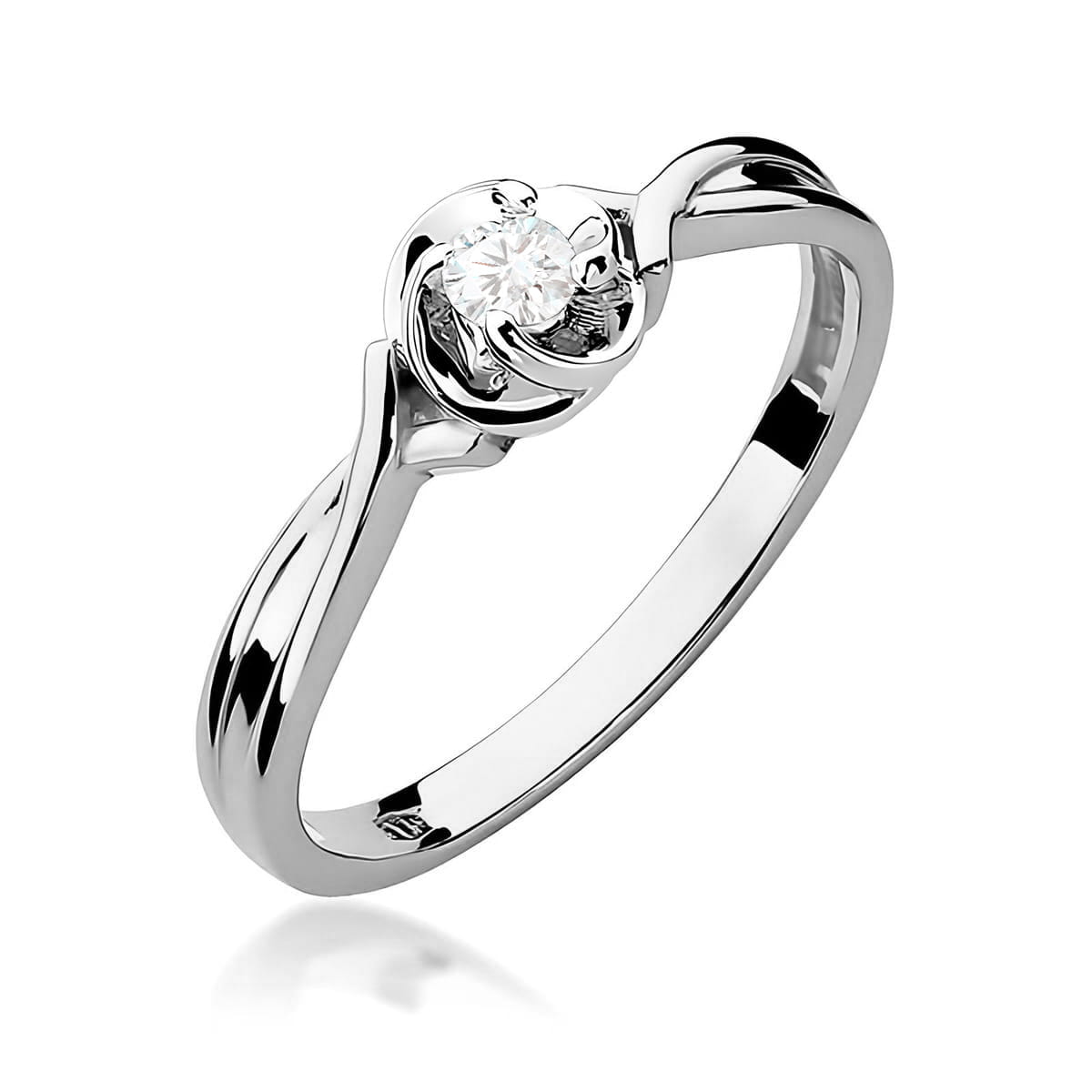 Inel Aur 9K cu Diamant de Laborator 0.10 ct