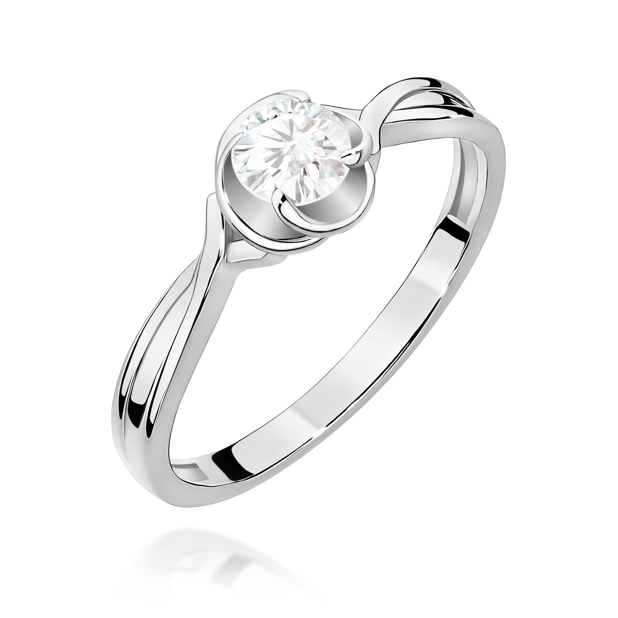 Inel Aur 9K cu Diamant de Laborator 0.30 ct