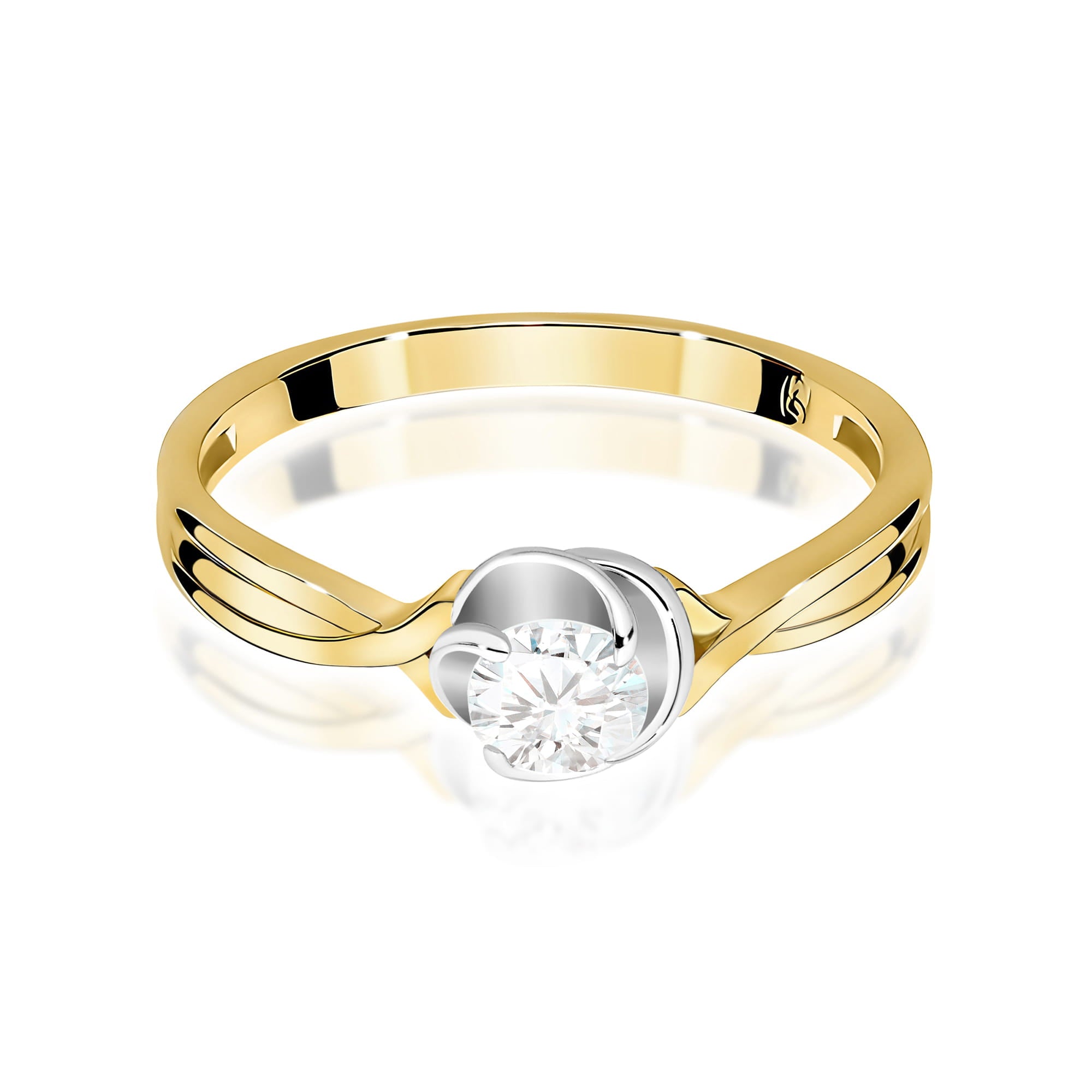 Inel Aur 14K cu Diamant Natural 0.30 ct
