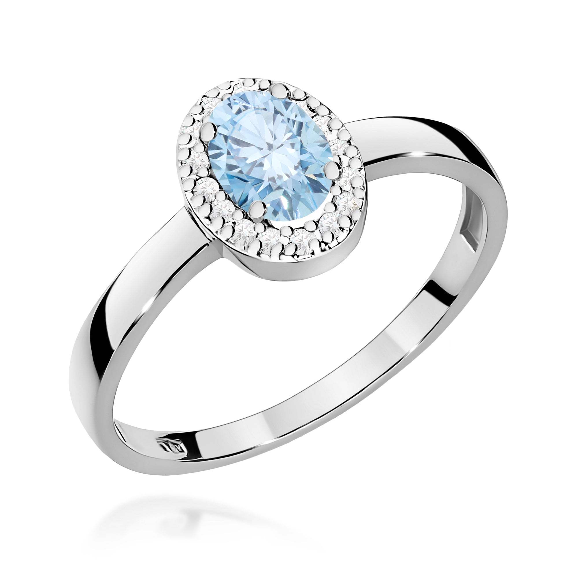 Inel Aur 14K cu Diamante de Laborator 0.58 ct