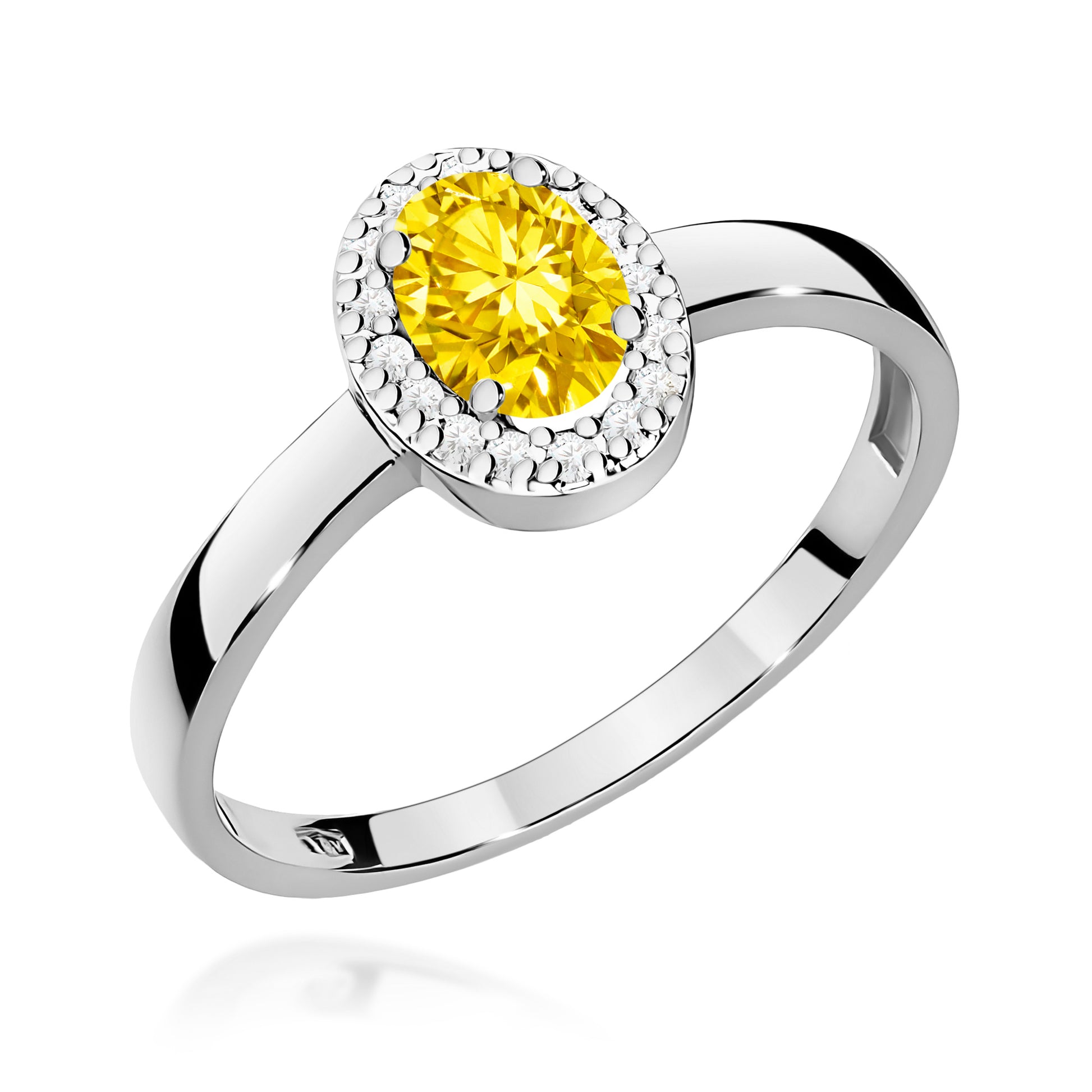 Inel Aur 14K cu Diamante de Laborator 0.58 ct