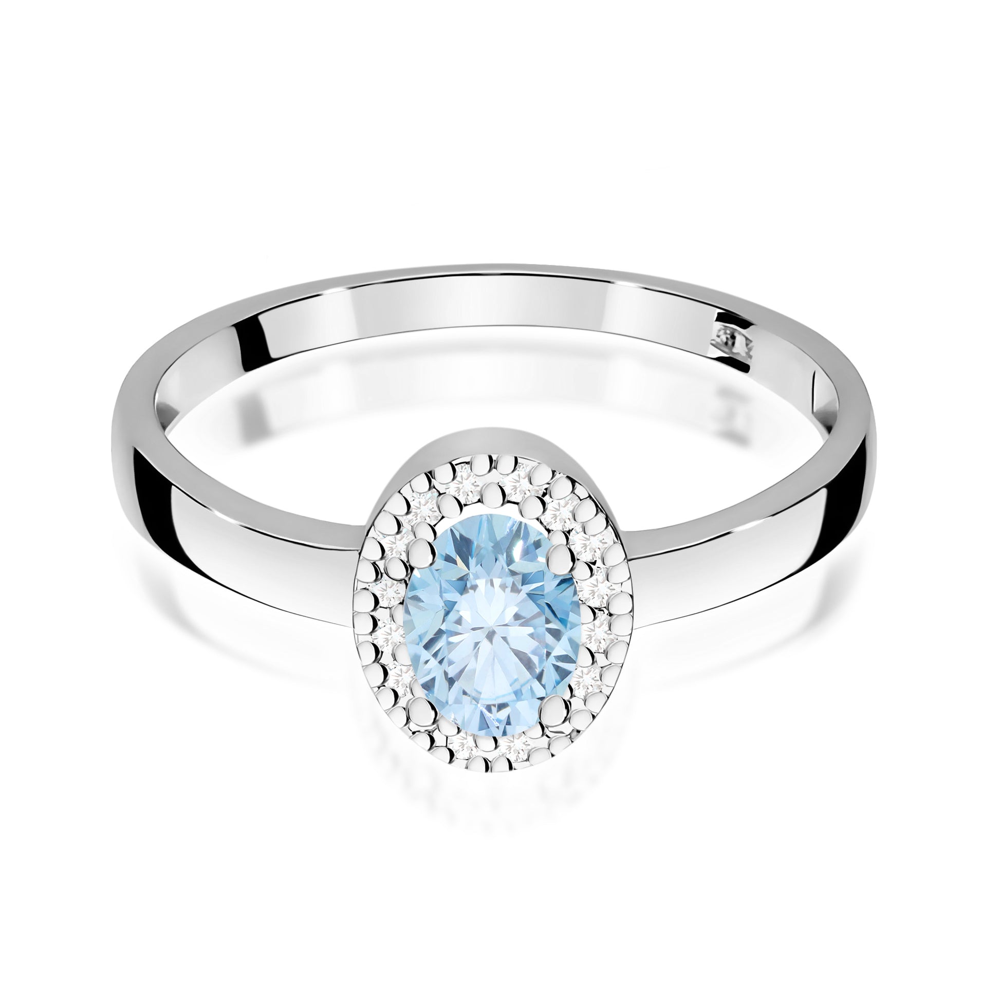 Inel Aur 9K cu Diamante de Laborator 0.58 ct