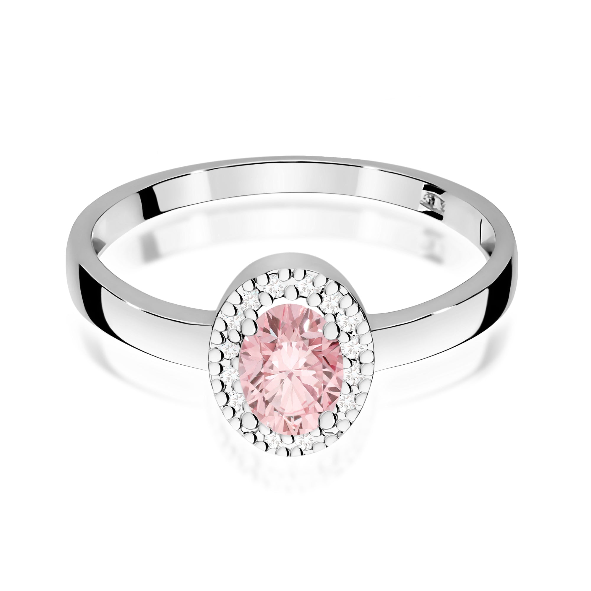 Inel Aur 9K cu Diamante de Laborator 0.58 ct