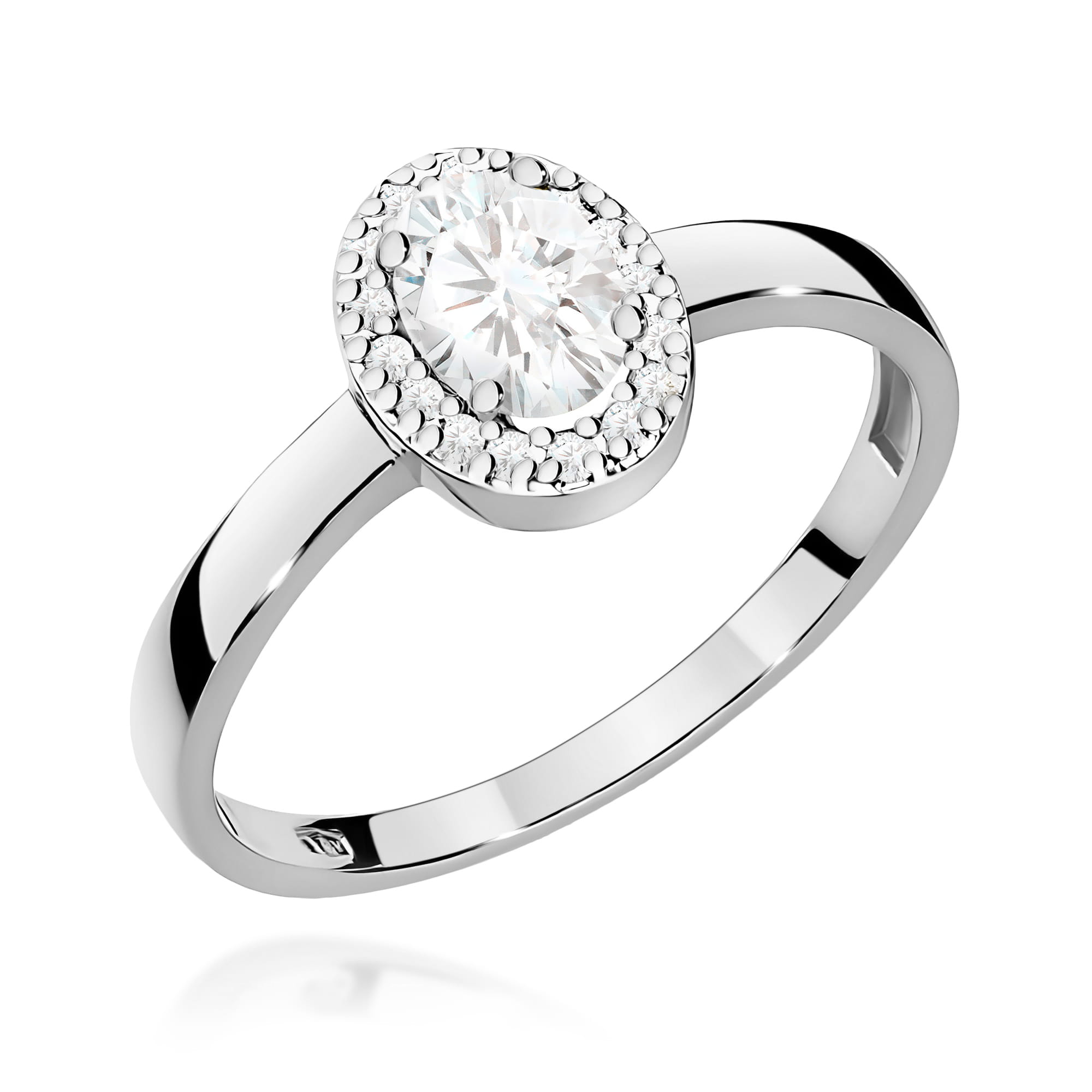 Inel Aur 9K cu Diamante de Laborator 0.48 ct