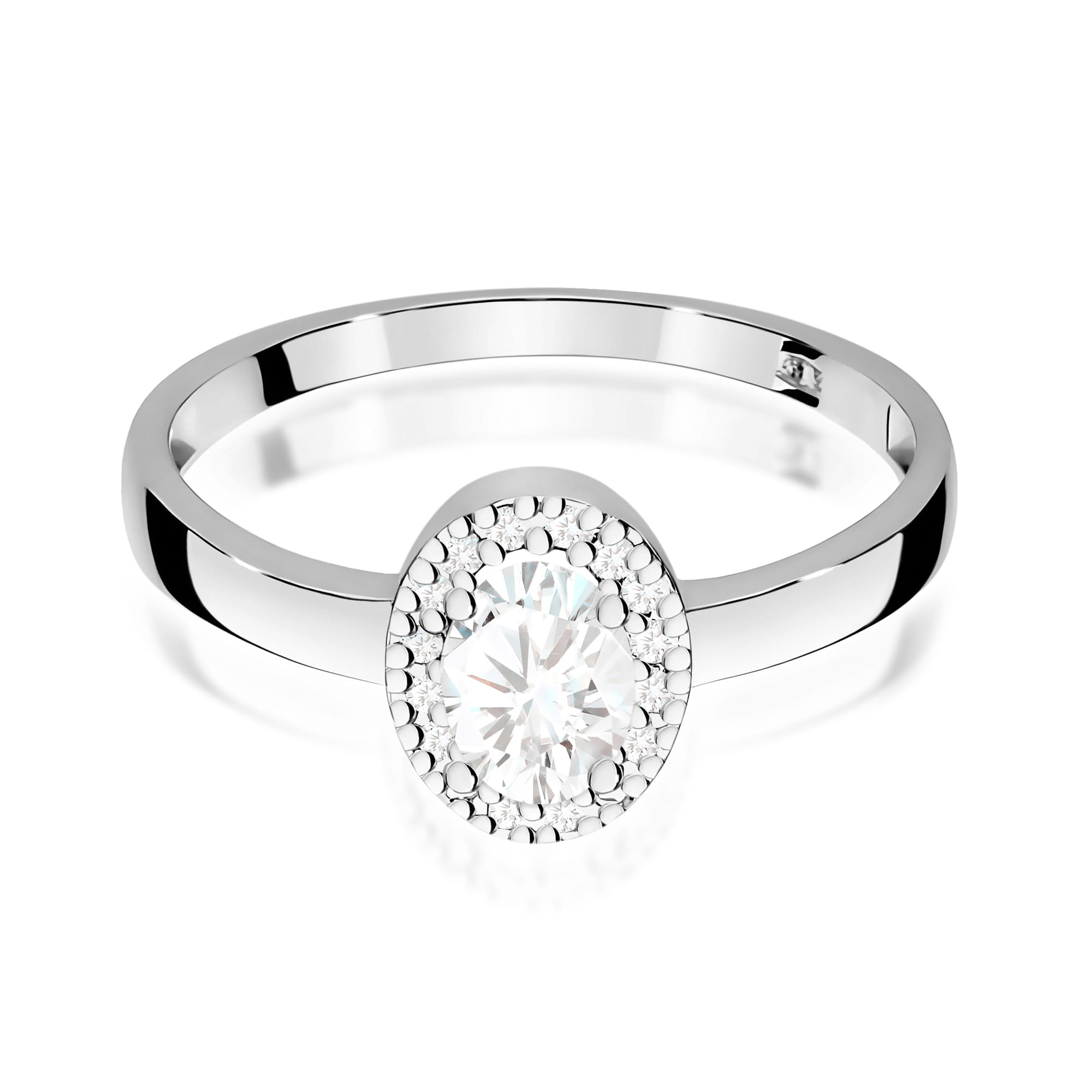 Inel Aur 9K cu Diamante de Laborator 0.48 ct