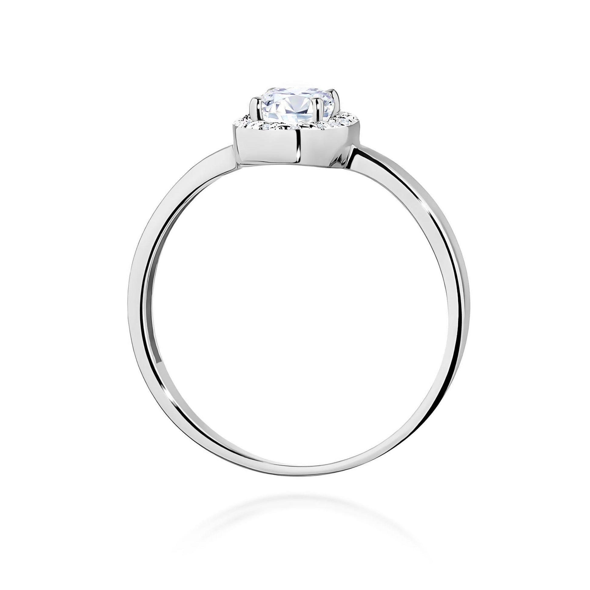 Inel Aur 9K cu Diamante de Laborator 0.48 ct