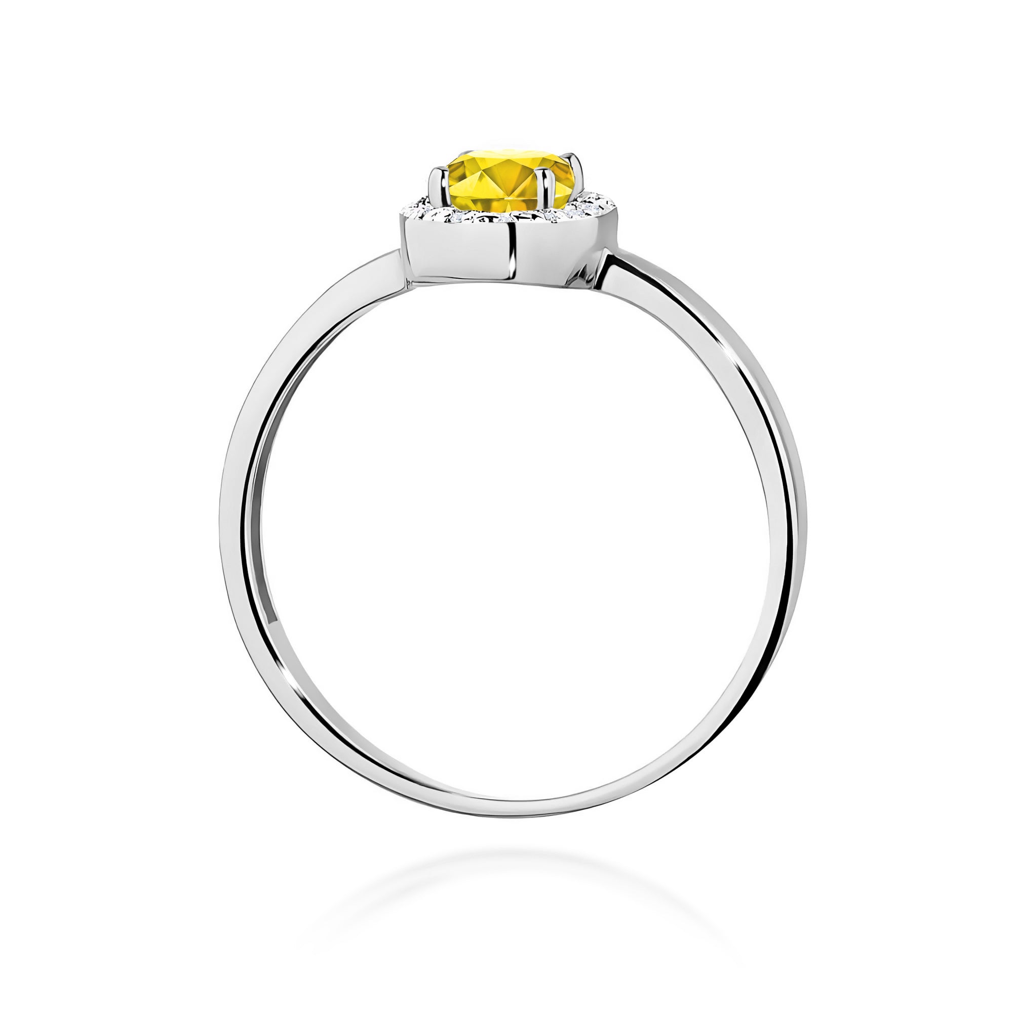 Inel Aur 9K cu Diamante de Laborator 0.58 ct
