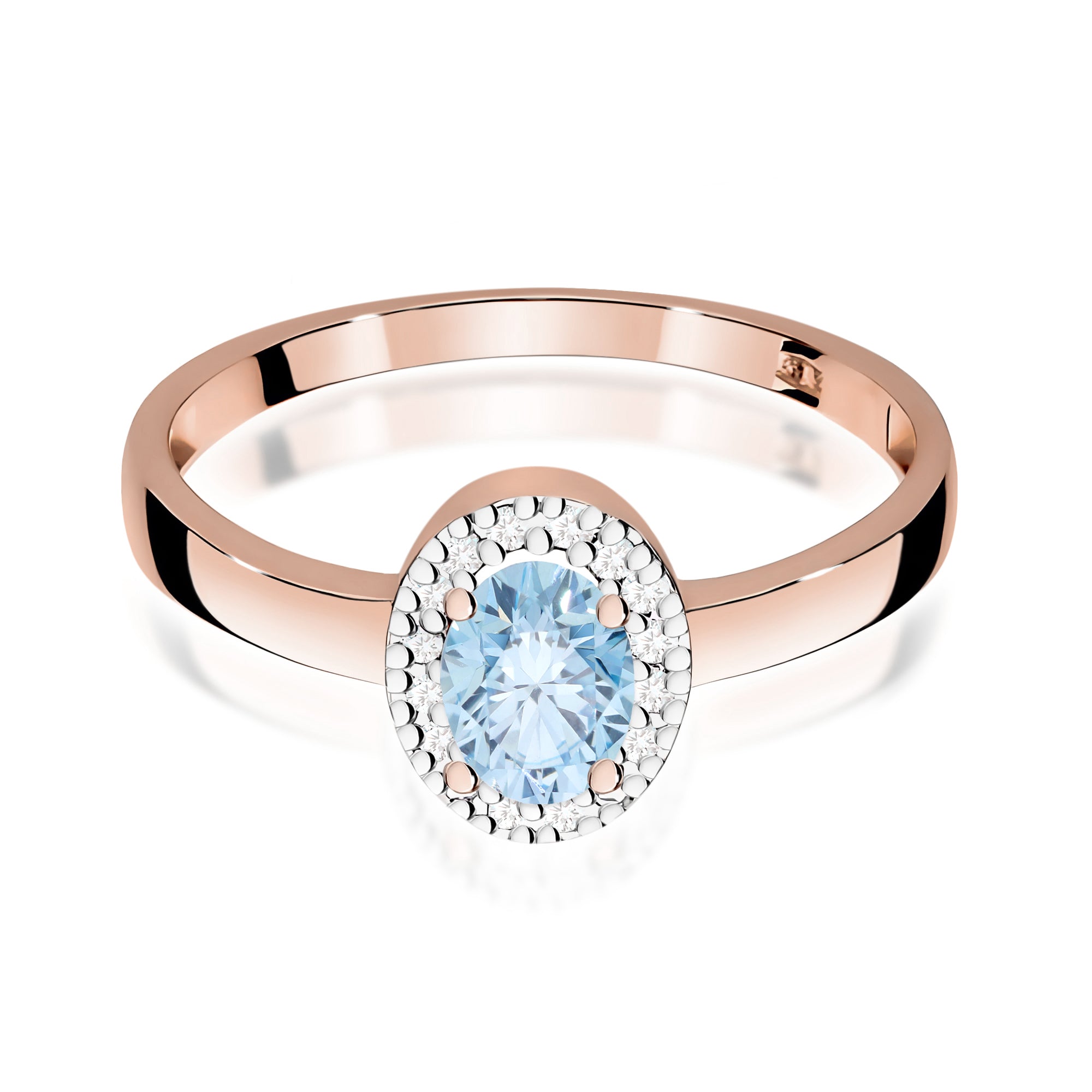 Inel Aur 14K cu Diamante de Laborator 0.58 ct