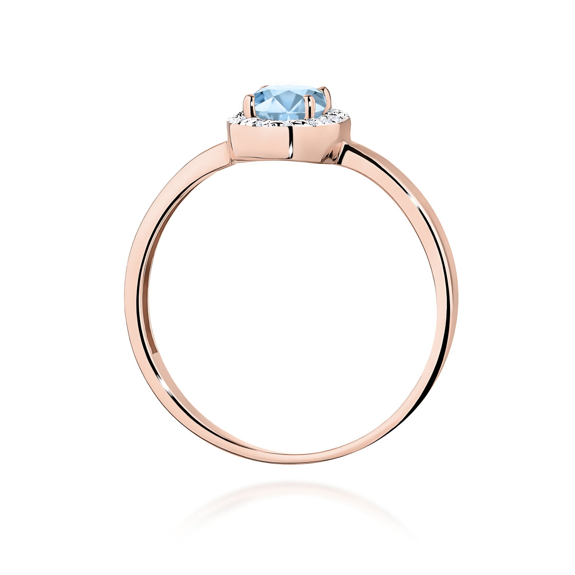 Inel Aur 14K cu Diamante de Laborator 0.58 ct