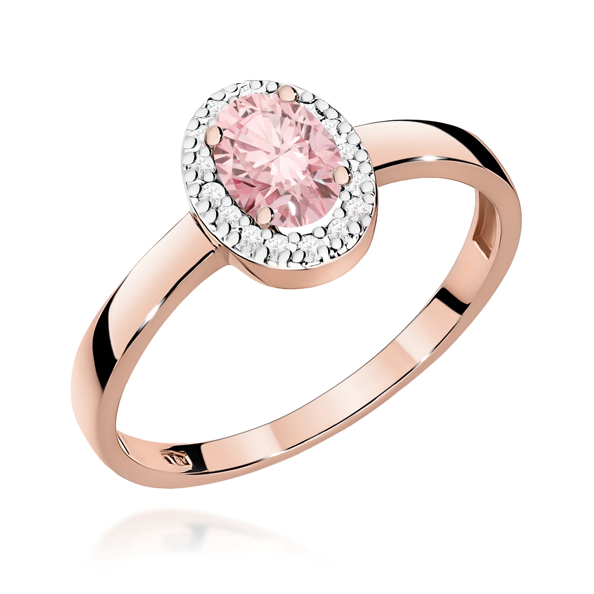 Inel Aur 14K cu Diamante de Laborator 0.58 ct