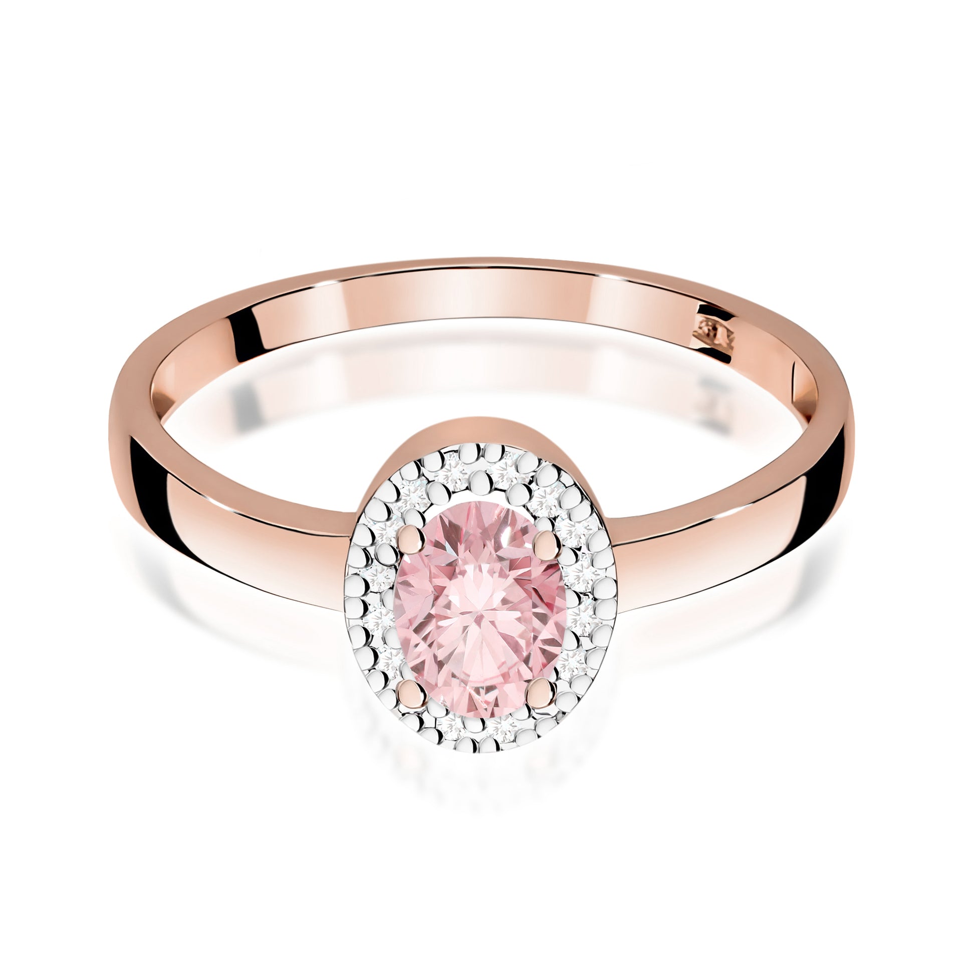 Inel Aur 14K cu Diamante de Laborator 0.58 ct