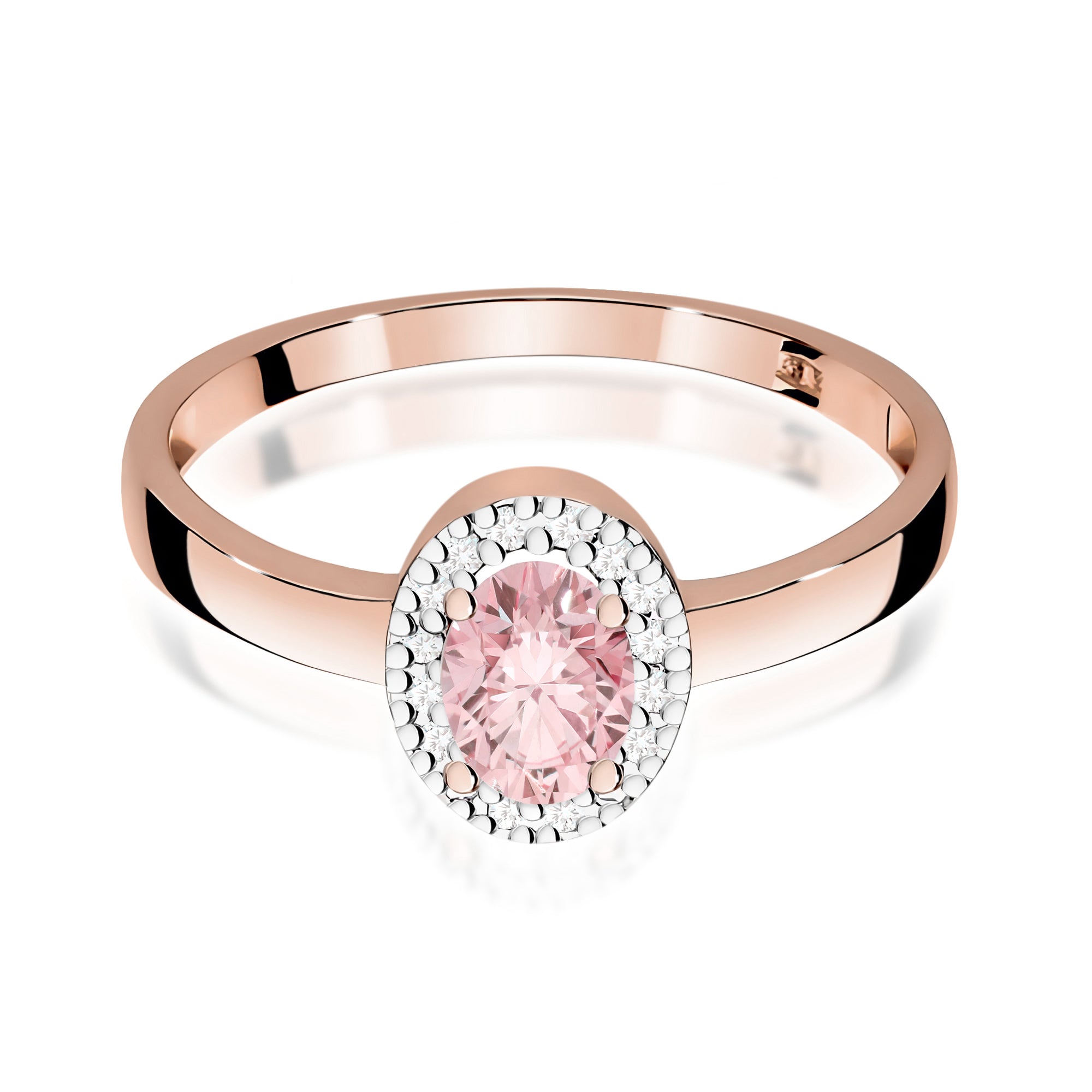 Inel Aur 14K cu Diamante de Laborator 0.58 ct