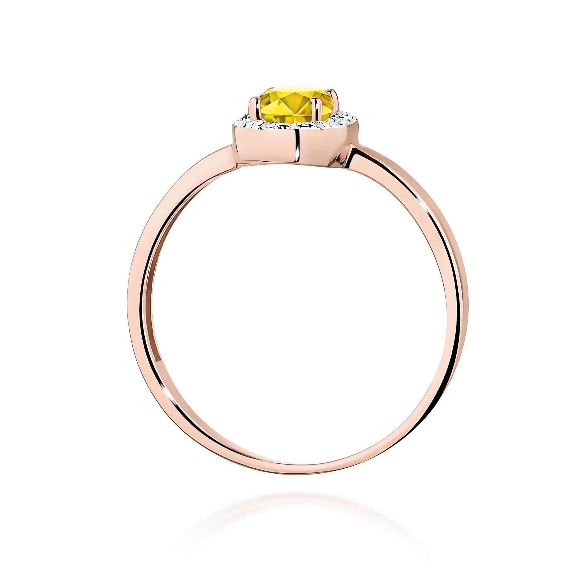 Inel Aur 14K cu Diamante de Laborator 0.58 ct